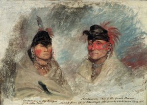 Big Kansas, o Caussetongua, e Sharitarishe, Capo dei Grandi Pawnee, 1821