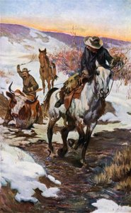Lavoro invernale per i cowboy da John Norval Marchand