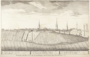St Andrews Delineated - Una vista della città di St Andrews presa da sud-est