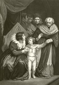 Elizabeth Woodville che consegna suo figlio da John Opie