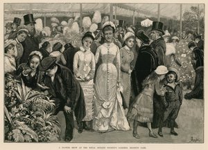 Una mostra di fiori nei giardini della Royal Botanic Society, Regent