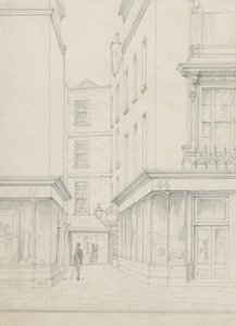 Cranbourne Alley da Cranbourne Street verso Bear Street da John Phillipp Emslie