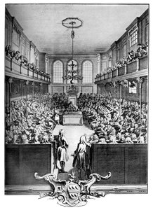 Interno della Camera dei Comuni, Westminster, Londra, 1742, c1902-1905 da John Pine