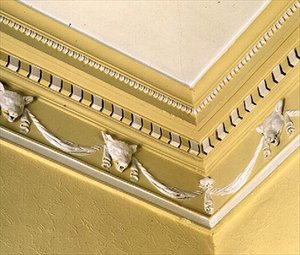 Fregio neoclassico dalla sala da pranzo, Belle Isle, Windermere, 1774 da John Plaw