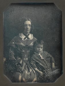 Elizabeth Bakewell James e suo figlio, Frank B. James, ca. 1846