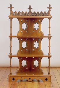 Angolo gotico intagliato e dorato, c.1860