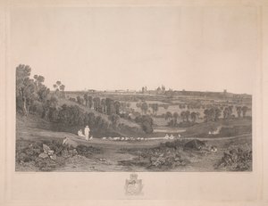 Una vista di Oxford dalla strada di Abingdon da John Pye