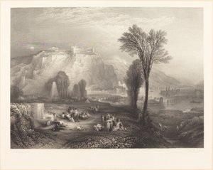 Ehrenbreitstein da John Pye after Joseph Mallord William Turner