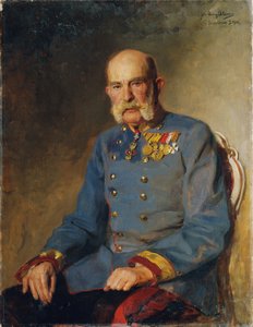 Imperatore Francesco Giuseppe I in uniforme di servizio di un feldmaresciallo austriaco