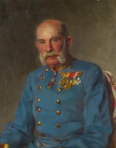 Imperatore Francesco Giuseppe I in uniforme di servizio di un feldmaresciallo austriaco
