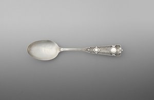Cucchiaino (uno di un paio), c.1860-90 (argento)