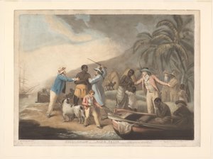 Famiglia africana separata dai commercianti di schiavi europei da John Raphael Smith