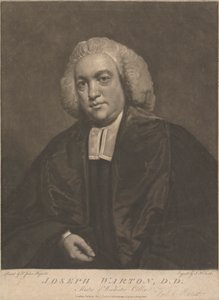 Joseph Warton, maestro del Winchester College da John Raphael Smith