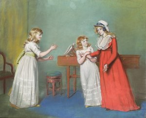 Mrs. Henderson, Mrs. Kendall e Mrs. Thompson, figlie di Thomas Rowsby, Crome Hall, Malton, Yorkshire