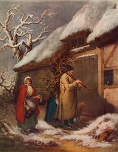 La famiglia del cottage, XVIII secolo, 1916 da John Raphael Smith