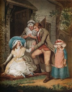 La Penitente. Laetitia in Penitenza Trova Sollievo e Protezione dai Suoi Genitori, c1811 da John Raphael Smith