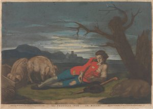 Il figliol prodigo nella miseria (1 di 5) da John Raphael Smith