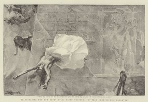 Illustrazione della nuova storia di H. Rider Haggard, intitolata La figlia di Montezuma da John Reinhard Weguelin