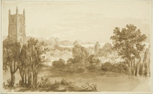 Chiesa di Portbury e Posset Point da John Reverend Eden