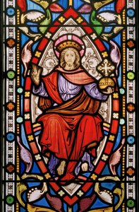 Great Milton, Santa Maria, Clayton & Bell, John Richard Clayton, Cristo in Maestà da John Richard Clayton