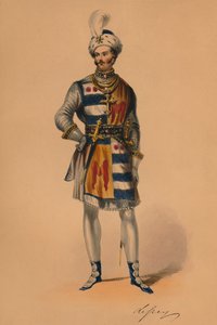 Ospite in costume per il Bal Costumé della Regina Vittoria, 12 maggio 1842, 1843 da John Richard Coke Smyth