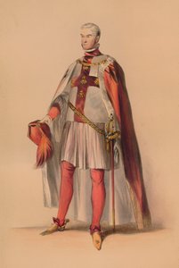 Ospite in costume per il Bal Costumé della Regina Vittoria, 12 maggio 1842, 1843 da John Richard Coke Smyth