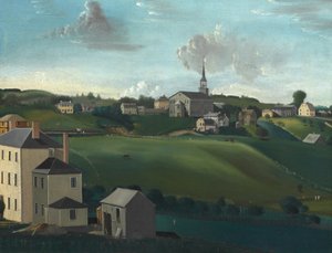 Collina della Casa di Riunione, Roxbury, Massachusetts da John Ritto Penniman