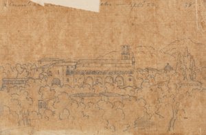 Un convento a La Cava vicino a Vietri, 22 settembre da John Robert Cozens