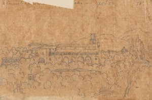 Un convento a La Cava, vicino a Vietri, 22 settembre da John Robert Cozens