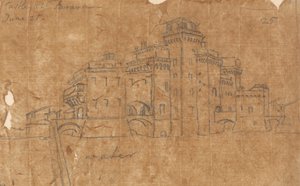 Castello a Ferrara, 21 giugno da John Robert Cozens