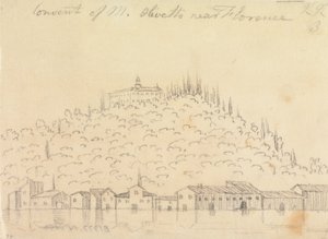 Convento di Monte Olivetto, vicino a Firenze da John Robert Cozens