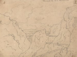 Discesa al Pont de Beauvoisin da John Robert Cozens