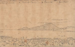 Dalla villa di Sir W. Hamilton, Portici, 12 agosto da John Robert Cozens