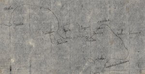 Mappa del Golfo di Napoli da John Robert Cozens