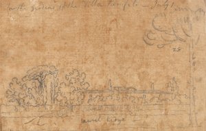 Nei Giardini di Villa Pamphili, 1 luglio da John Robert Cozens