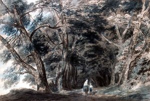 La Galleria di Sopra, sopra il Lago Albano, Italia da John Robert Cozens
