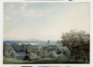 Londra da Greenwich Hill, c.1791 da John Robert Cozens