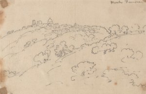 Monte Fiascone da John Robert Cozens