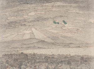 Napoli dalla villa di Sir William Hamilton, Portici da John Robert Cozens