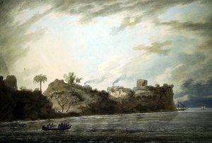 Sulla costa di Posillipo, vicino al punto, da Montechiaro da John Robert Cozens