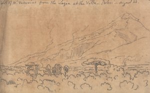 Parte del Vesuvio dalla Loggia della Villa, Portici, 22 agosto da John Robert Cozens