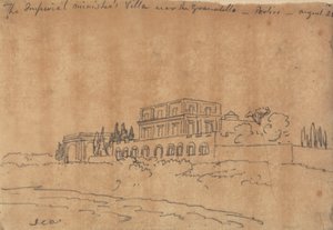 Villa del Ministro Imperiale vicino al Granabello, Portici, 28 agosto da John Robert Cozens