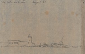 Il molo a Portici, 31 agosto da John Robert Cozens