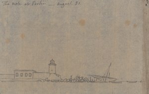 La Mole a Portici, 31 agosto da John Robert Cozens