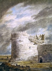 La tomba di Cecilia Metella, Capo di Bove, vicino a Roma da John Robert Cozens