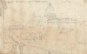 Il Muro di Napoli vicino a Ponte Nuovo da John Robert Cozens