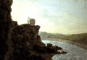 Veduta sul Tevere vicino a Ponte Molle, a tre miglia da Roma da John Robert Cozens