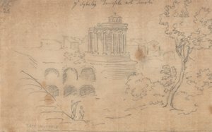 Il Tempio della Sibilla a Tivoli da John Robert Cozens