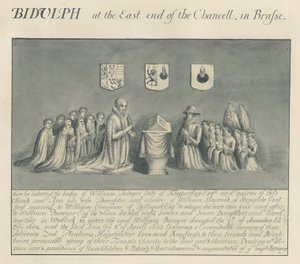 Piastra di ottone nella Chiesa di Biddulph - William Bowyer di Knipersley da John Robert Fernyhough