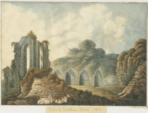 Abbazia di Croxden: acquerello da John Robert Fernyhough